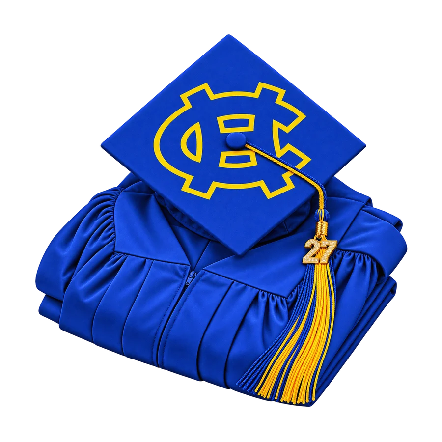 Cap, gown and tassel